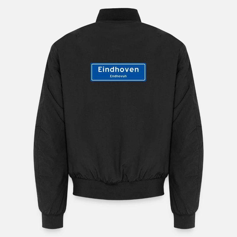 Ortsschild Eindhoven - Unisex Bomberjacke - Schwarz