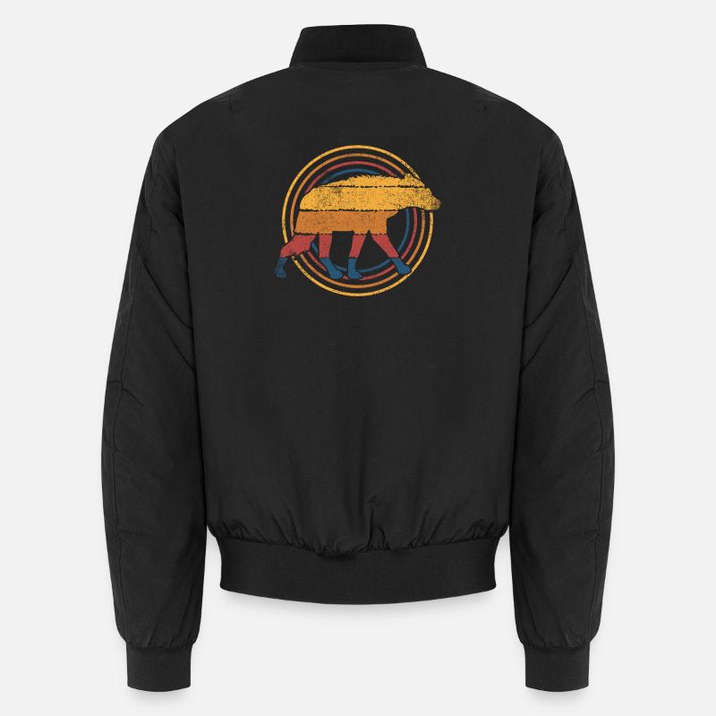 Hyäne Hyänen - Unisex Bomberjacke - Schwarz
