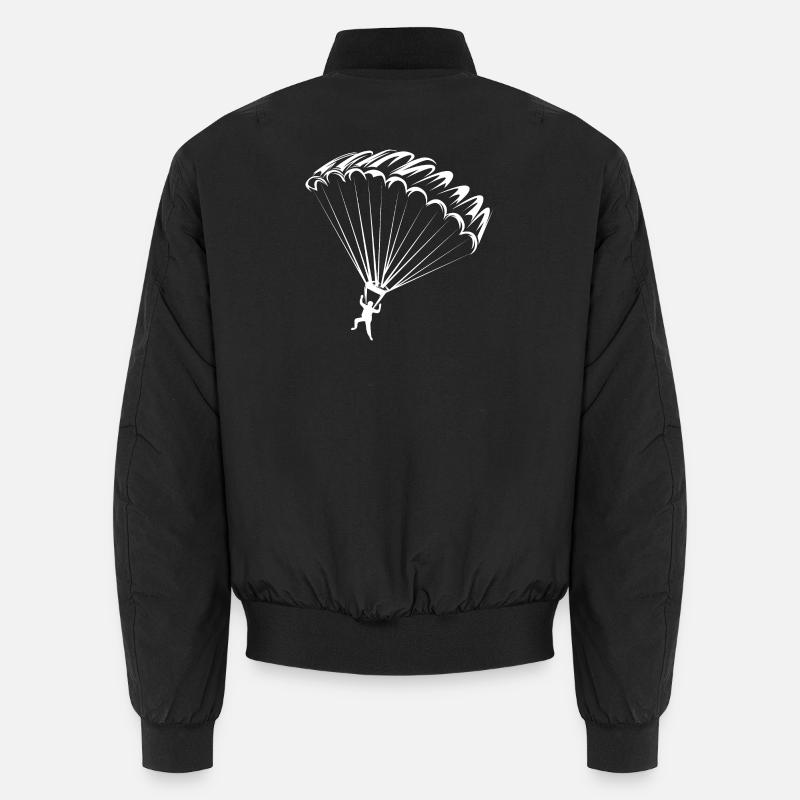 Fallschirm Symbol Logo icon Illustration Grafik Unisex Bomberjacke