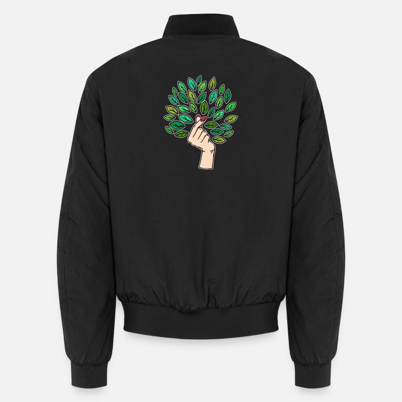 Umwelt Erde Baum Umweltschützer Unisex Bomberjacke