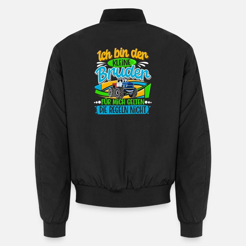 Kleiner Bruder Monstertruck - Unisex Bomberjacke - Schwarz