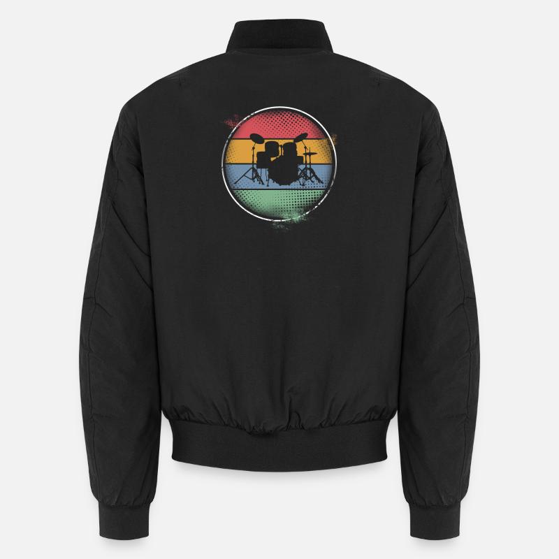 Drums - Unisex Bomber Jacket - black