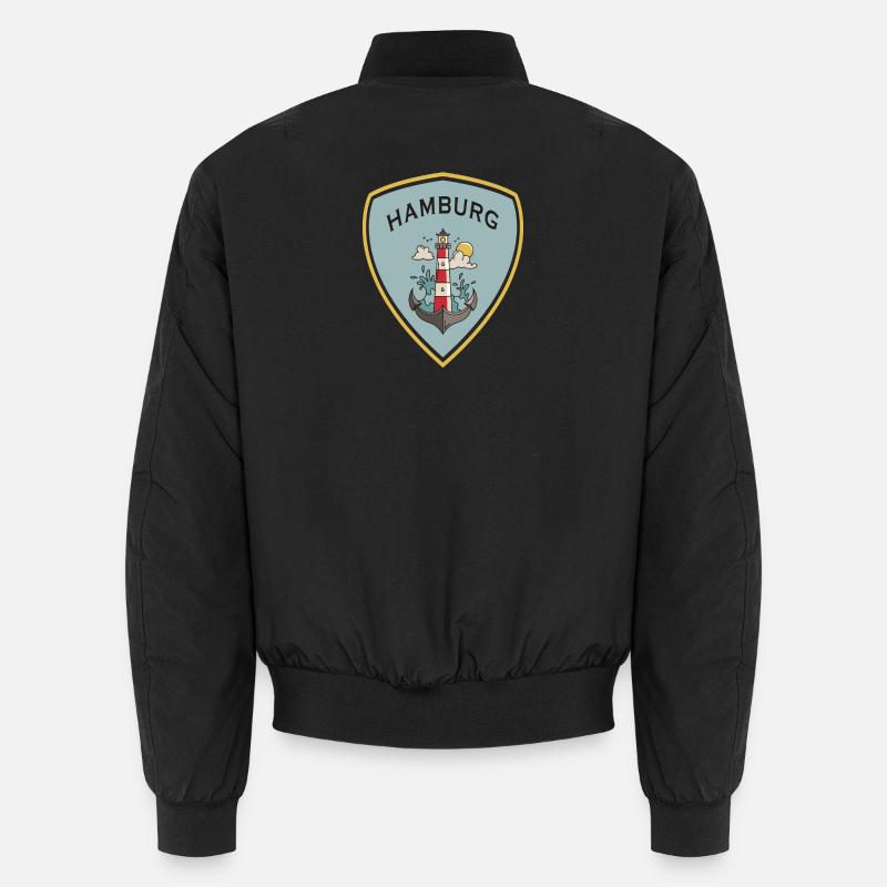 Hamburg crest design Unisex Bomber Jacket