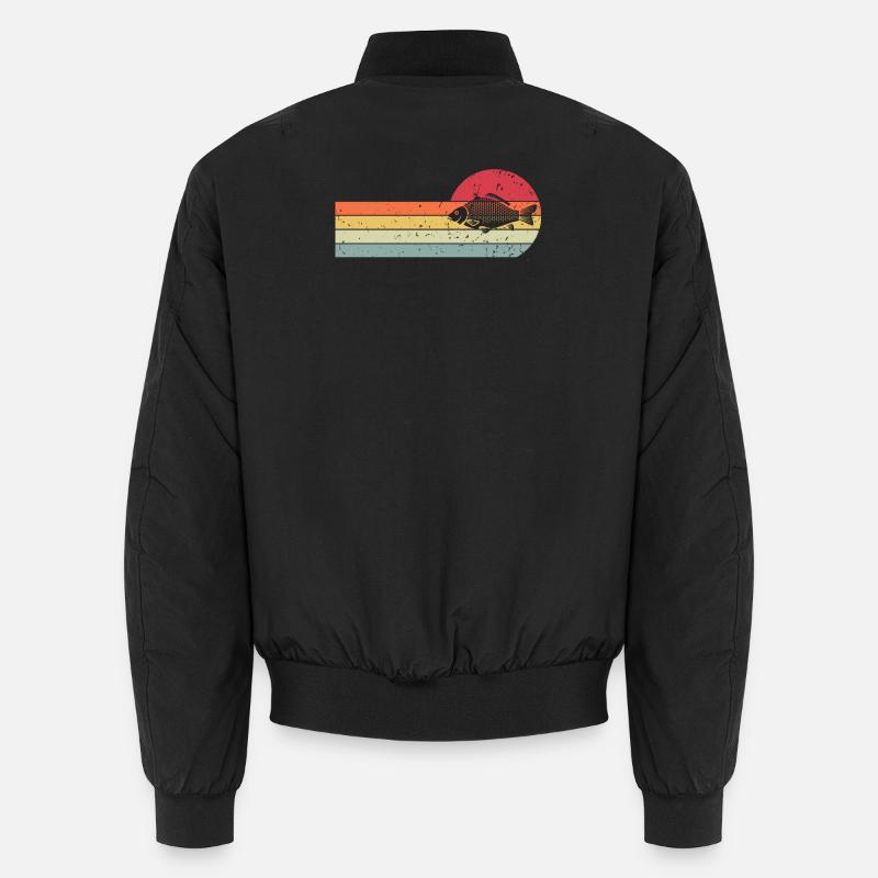 Karpfen - Unisex Bomberjacke - Schwarz