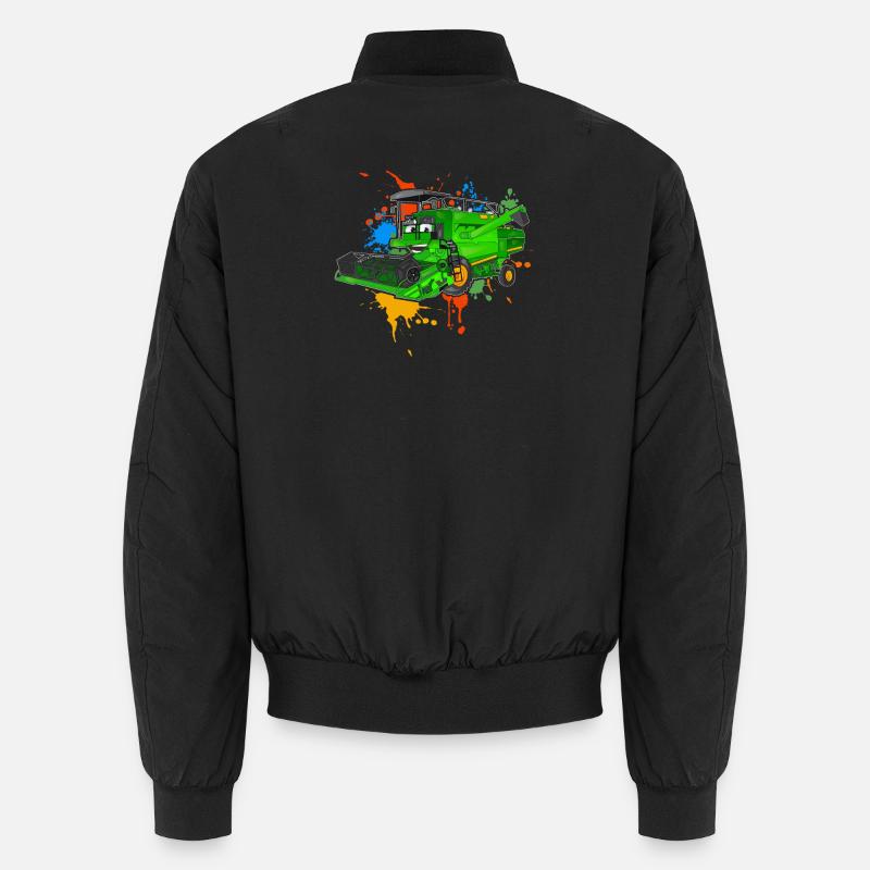 Mähdrescher - Unisex Bomberjacke - Schwarz