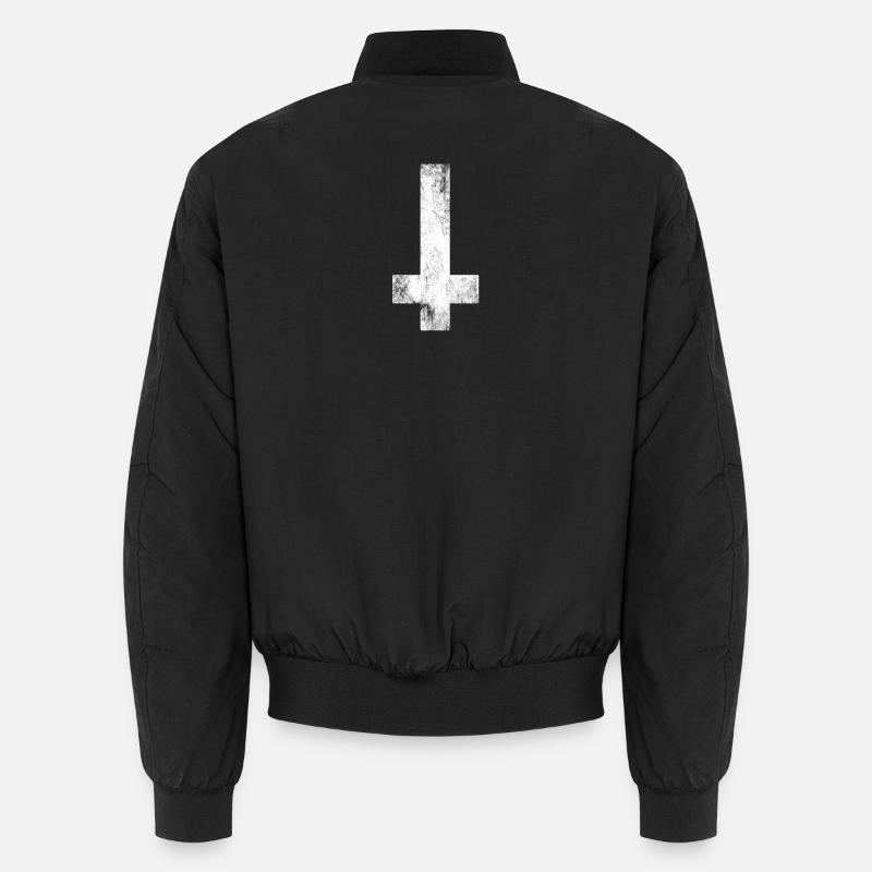 Satan Kreuz - Unisex Bomberjacke - Schwarz