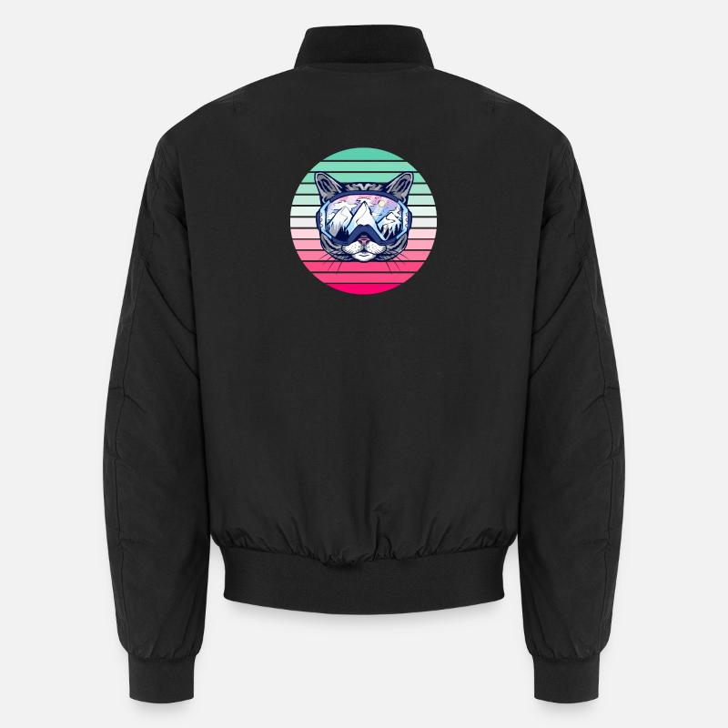 Ski Party Katze Unisex Bomberjacke