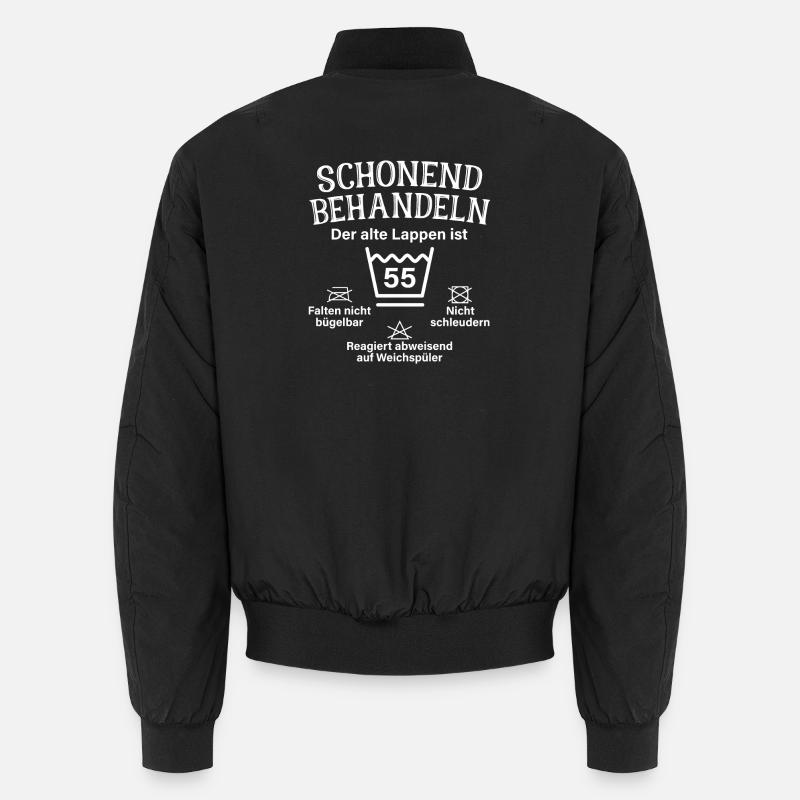 Schonend Behandeln 55 Geschenk Zum 55. Geburtstag Unisex Bomberjacke