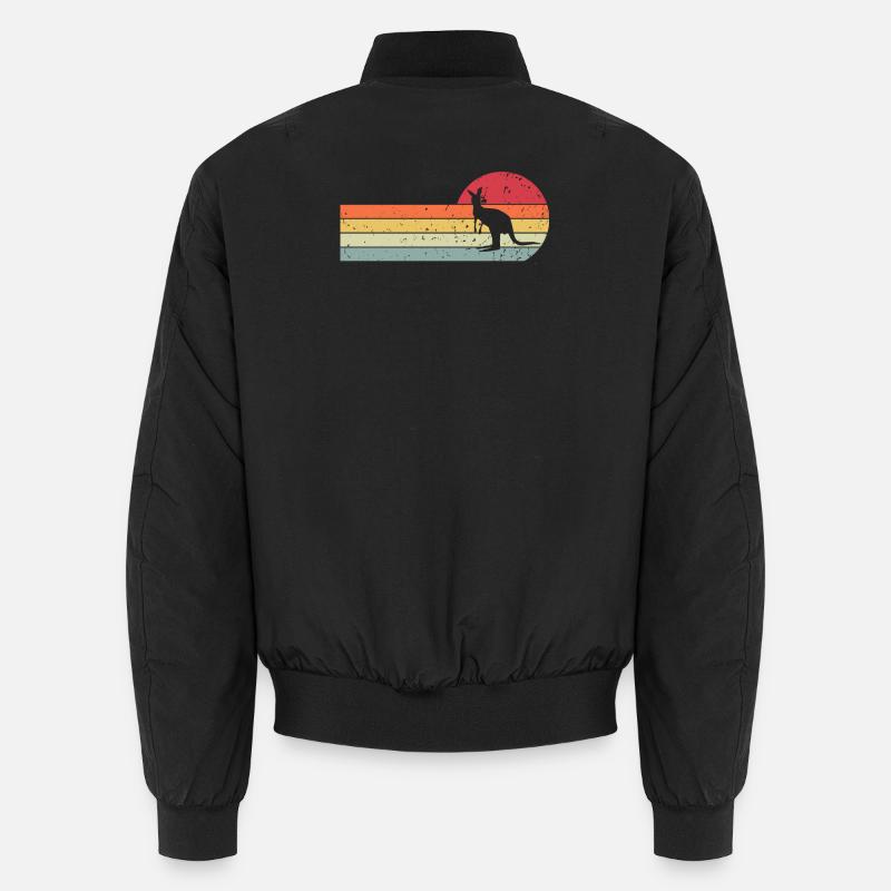 Känguru - Unisex Bomberjacke - Schwarz