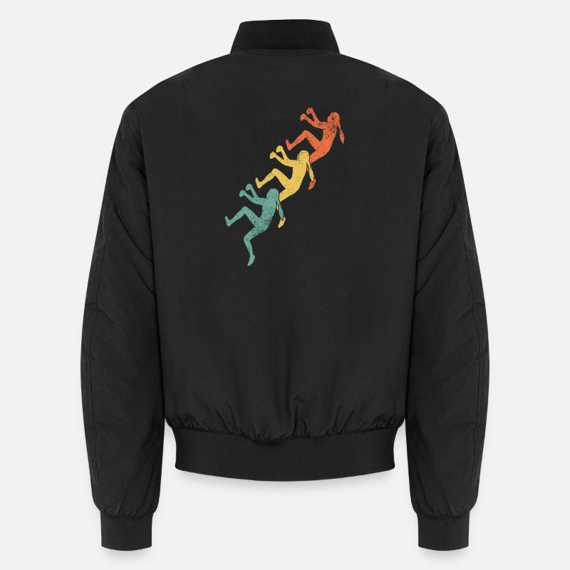 Klettern Mädchen Kletterer - Unisex Bomberjacke - Schwarz