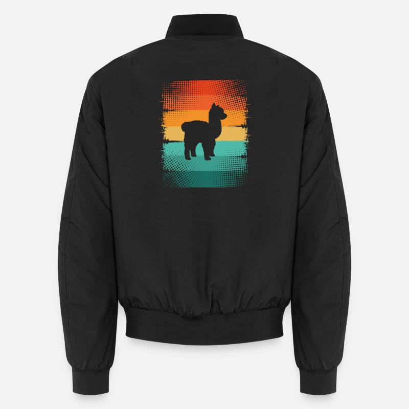 Alpaca - Unisex Bomber Jacket - black