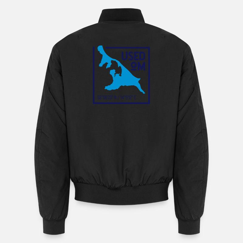 Usedom | Map Minimalist contour Unisex Bomber Jacket