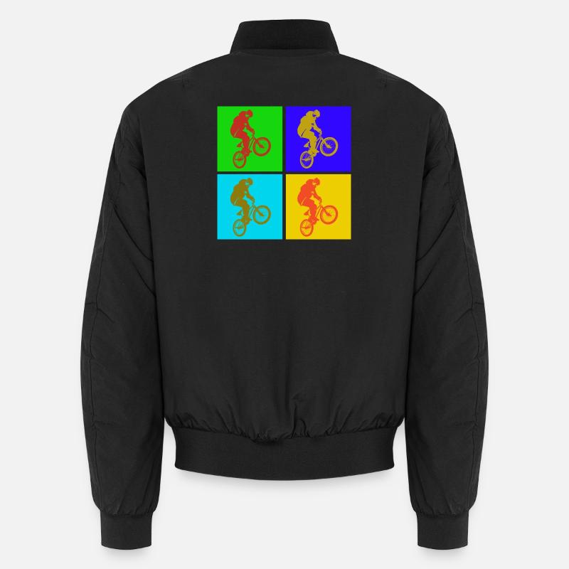 BMX Pop Art  - Unisex Bomberjacke - Schwarz