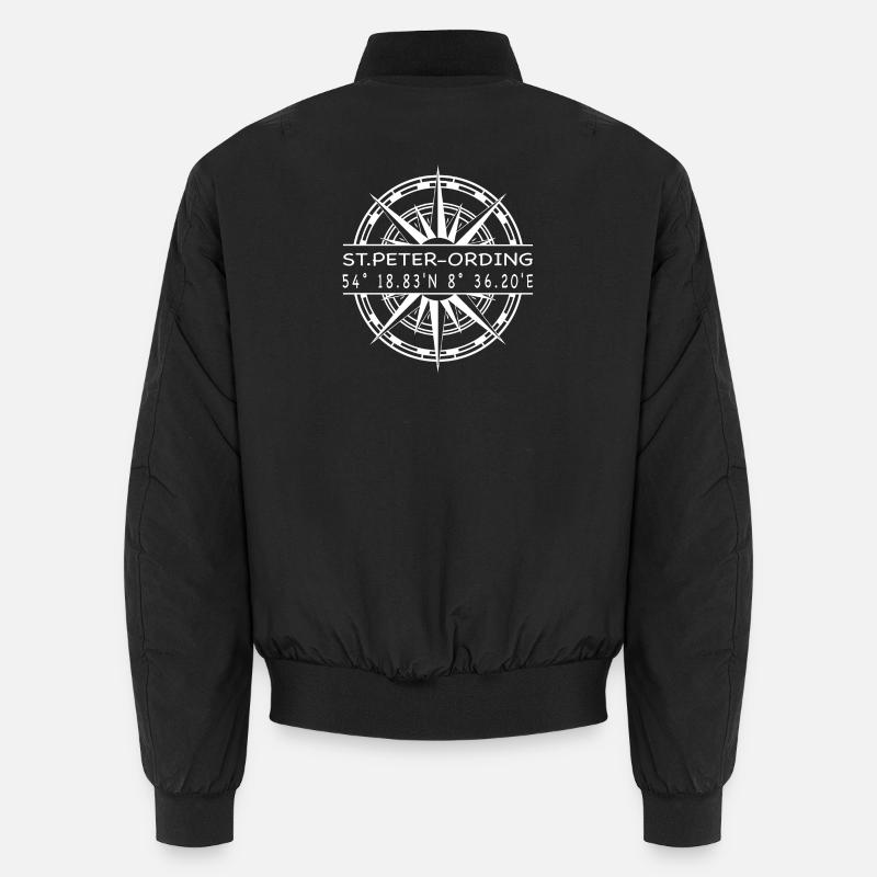 St Peter Ording - Unisex Bomberjacke - Schwarz