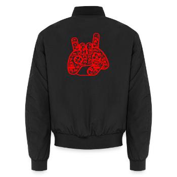 gamerr - Bomber unisexe - noir - Dos - AI Model Male 185 light (185cm)