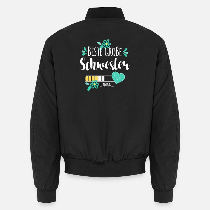 Beste Große Schwester Loading Unisex Bomberjacke