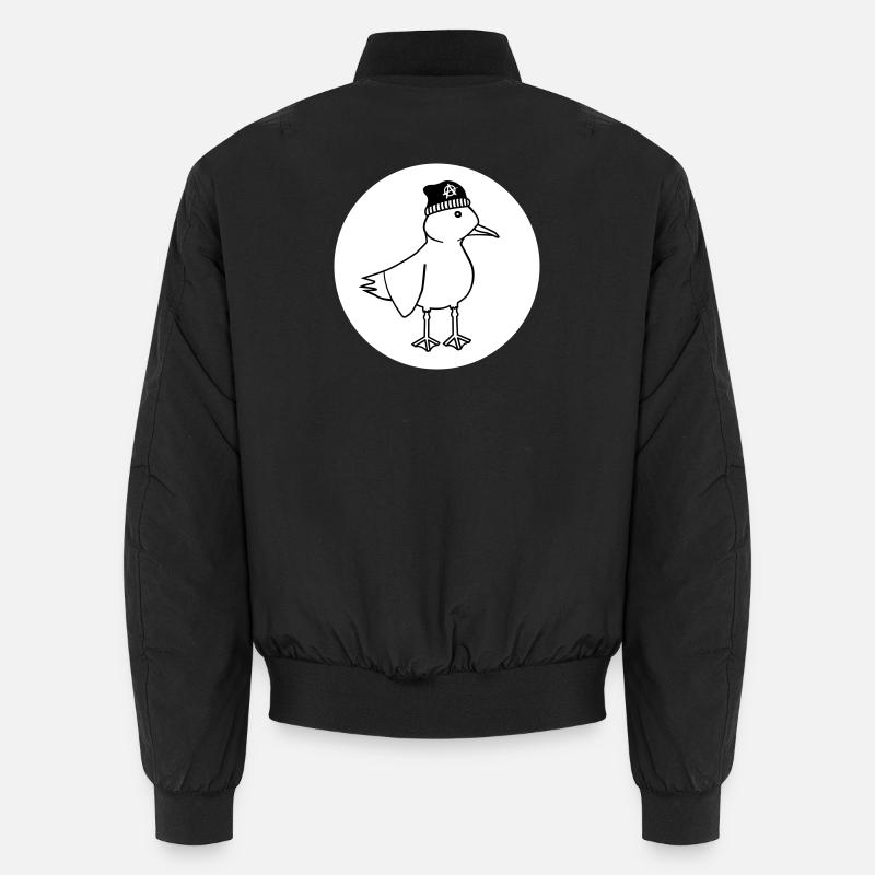 Seagull Anarchy – Vilain Maritime Hipster Art côtier Bomber unisexe