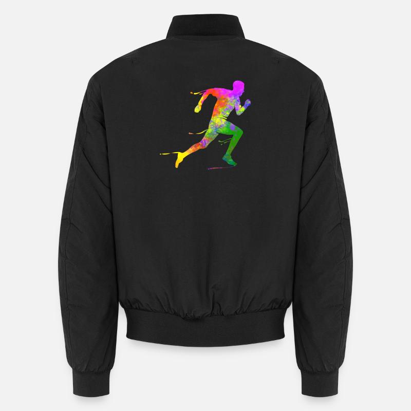 Half Marathon Runner Sprinting Triathlete Finisher Unisex Bomber Jacket
