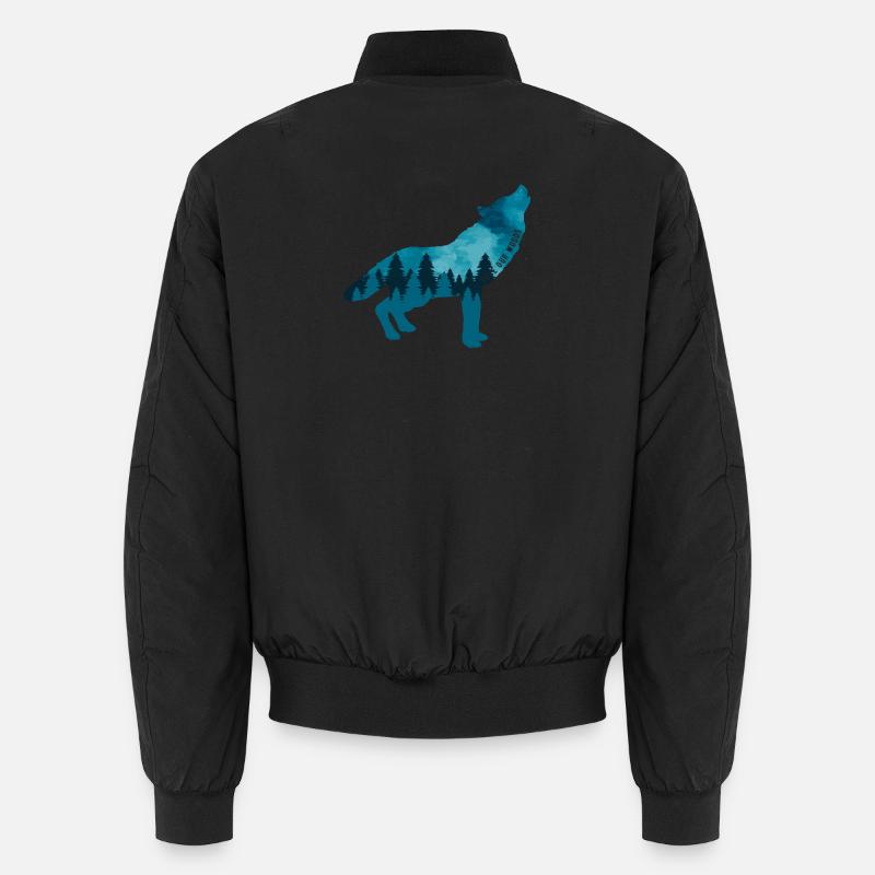 Climate Change Environmental Protection Wolf Unisex Bomber Jacket