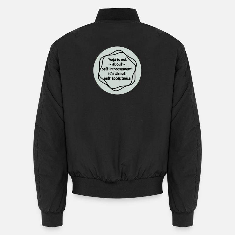 Yoga - Unisex Bomber Jacket - black
