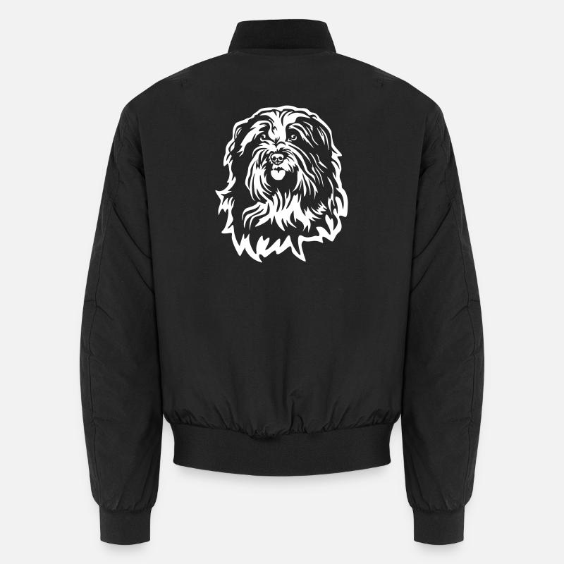 Tête de Schapendoe « Black Edition » Bomber unisexe