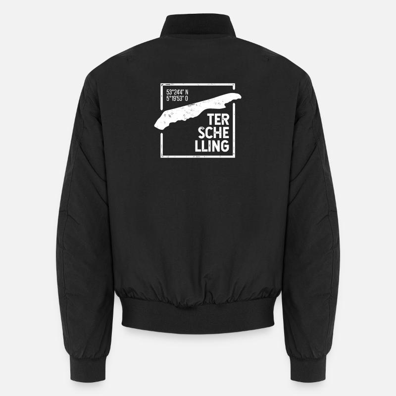 | terschelling Conception de timbres Island Silhouette Bomber unisexe