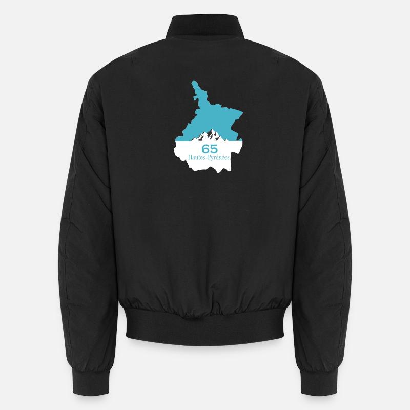 Hautes-Pyrénées - Unisex Bomber Jacket - black