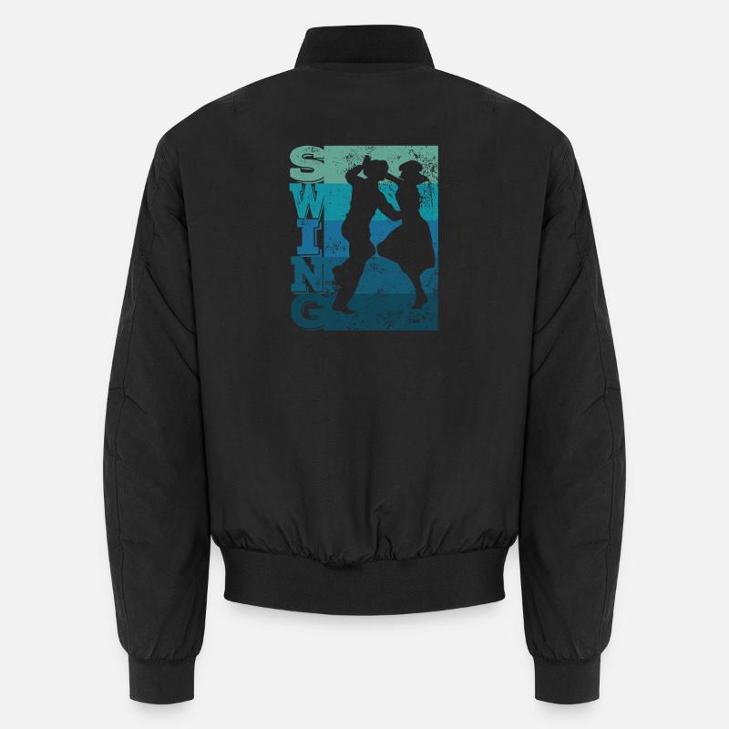 Boogie Woogie Swing Dancing Retro Colors Vintage Bomber unisexe