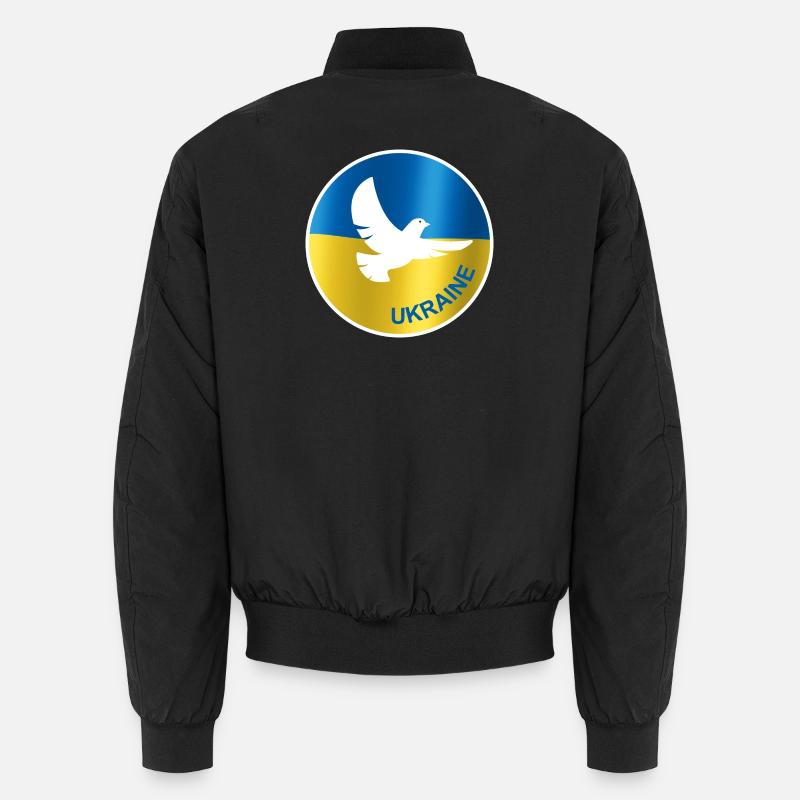 Drapeau de la colombe de la paix de l’Ukraine Bomber unisexe