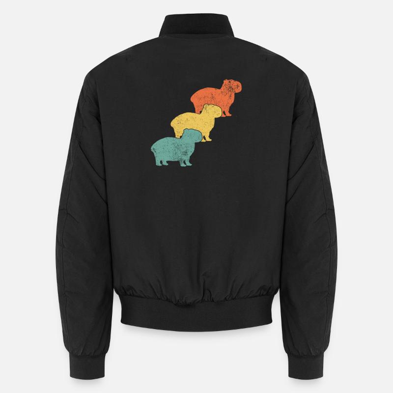Capybara Capybara-Liebhaber - Unisex Bomberjacke - Schwarz
