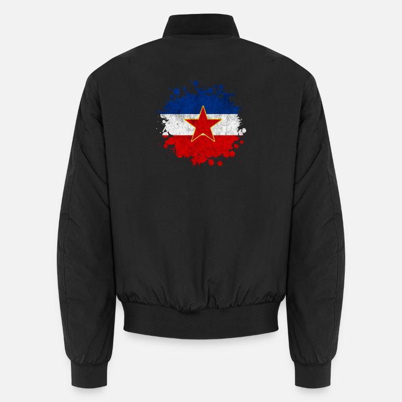 Yugoslavia vintage flags blob Unisex Bomber Jacket