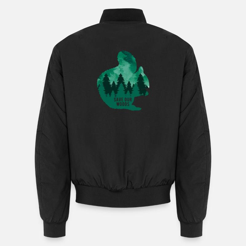 Umweltschutz Eichhörnchen Klimawandel Naturschutz Unisex Bomberjacke