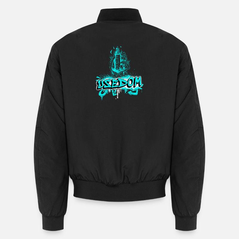Usedom Leuchtturm Design / Geschenkidee Unisex Bomberjacke