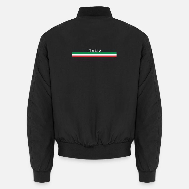Italy - Unisex Bomber Jacket - black