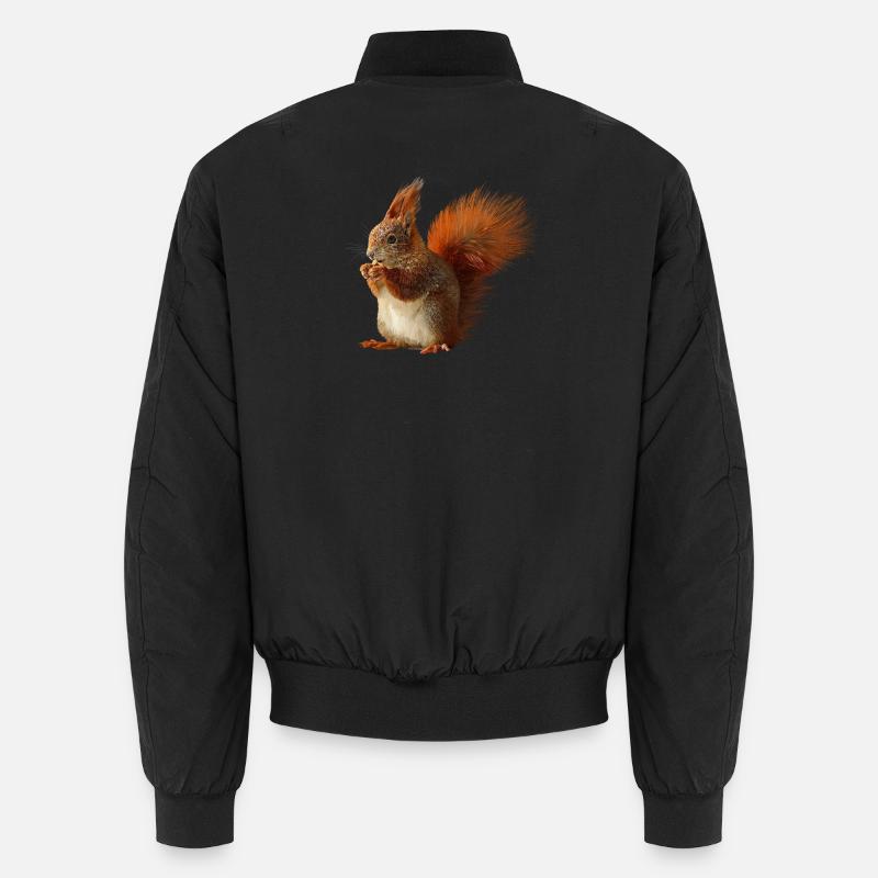 Squirrel - Unisex Bomber Jacket - black