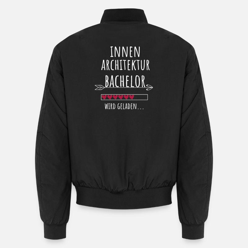 Innenarchitektur Bachelor Studium Geschenk - Unisex Bomberjacke - Schwarz