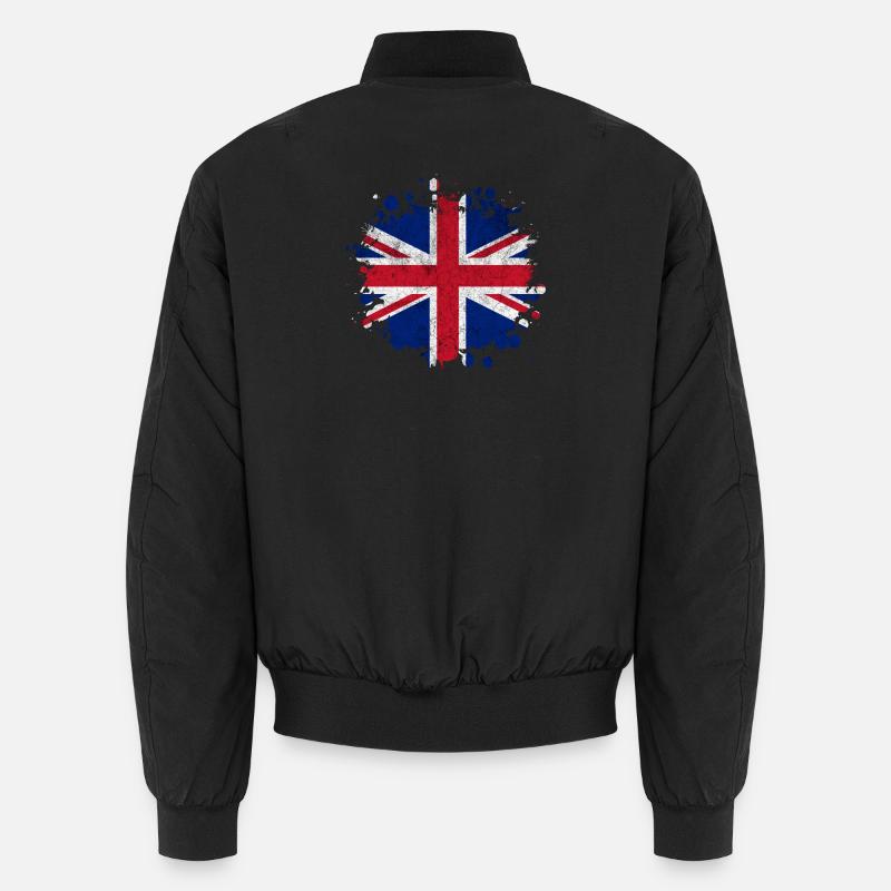 Great Britain Vintage Splash Design Unisex Bomber Jacket