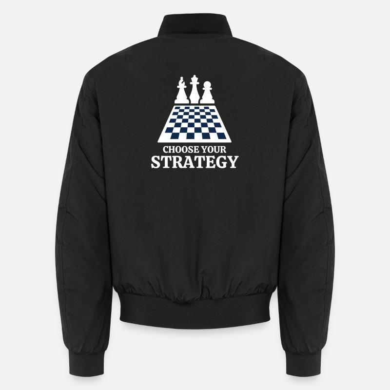 chess, chess, chess and mat - Unisex Bomber Jacket - black