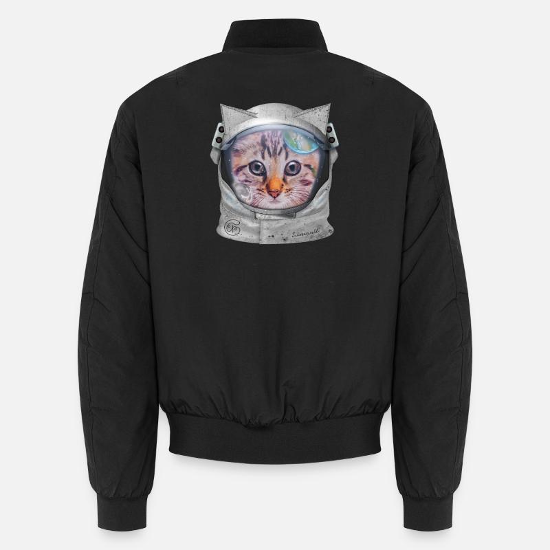 Katze im Weltraum Unisex Bomberjacke
