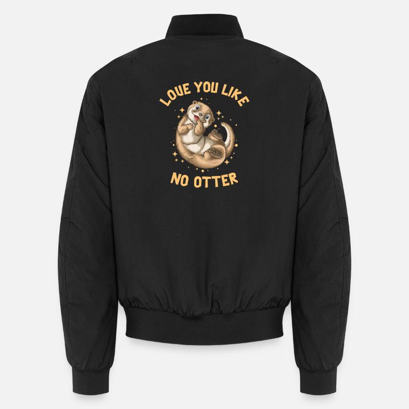 Vous aimer comme pas de loutre Saint-Valentin Bomber unisexe