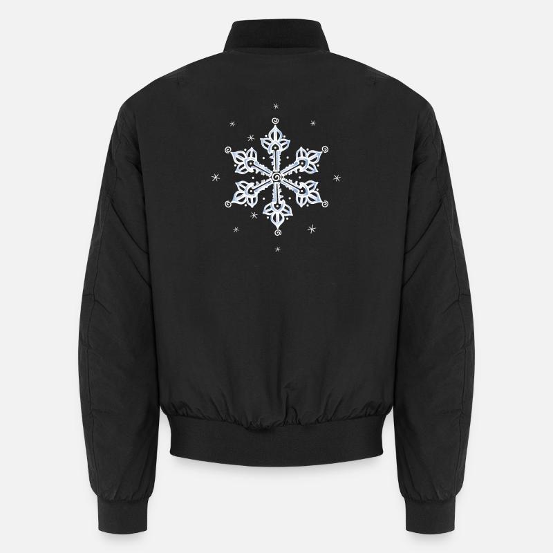Snowflake Snow Unisex Bomber Jacket