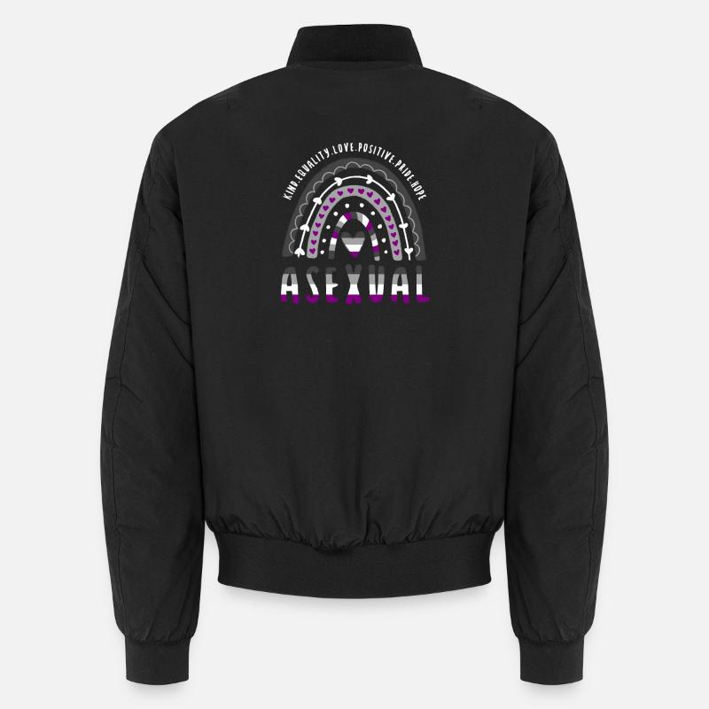 Asexual Saying Asexual Pride Ace Rainbow Unisex Bomber Jacket