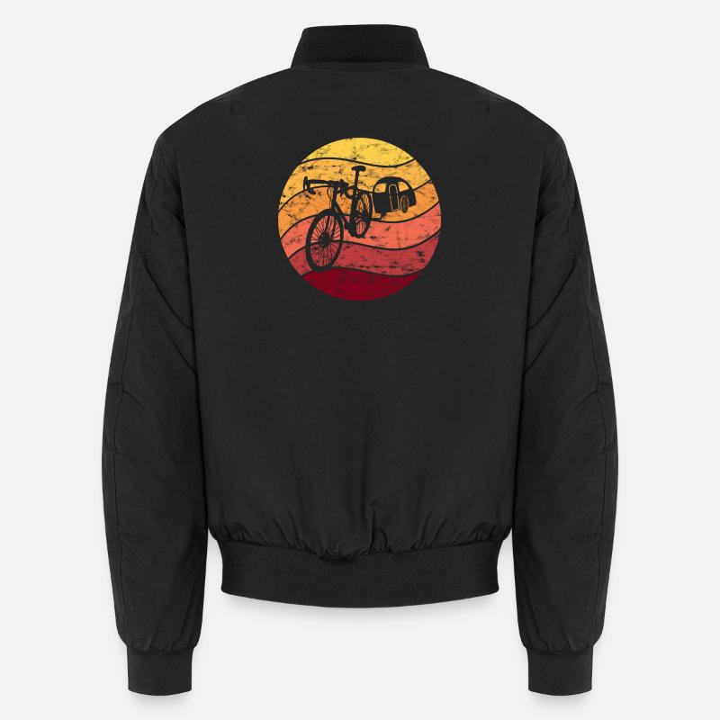 Vélo Camping Vélo Camping Vintage Rétro Bomber unisexe
