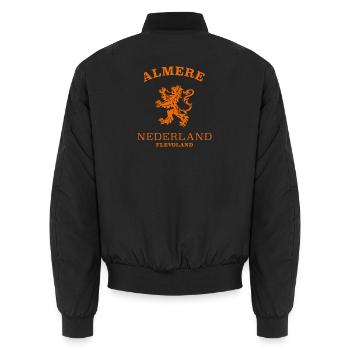 ALMERE Nederland Niederlande Pays-Bas - Bomber unisexe - noir - Dos - AI Model Male 185 light (185cm)