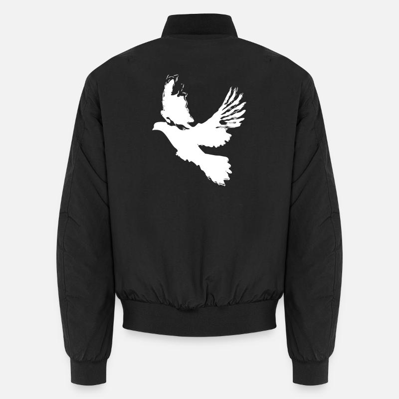 Taube Friedenstaube Design – Symbol der Hoffnung Unisex Bomberjacke