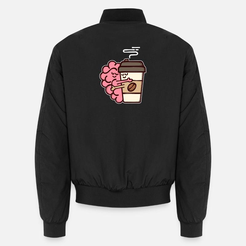 Kaffee Trinken Kaffeebohnen Kaffeeliebhaber Unisex Bomberjacke