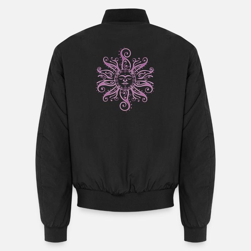 Sun Mehndi Summer Vibes - Unisex Bomber Jacket - black