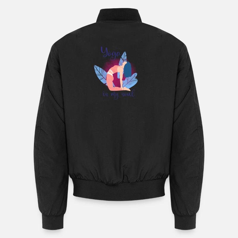 Yoga - Unisex Bomber Jacket - black