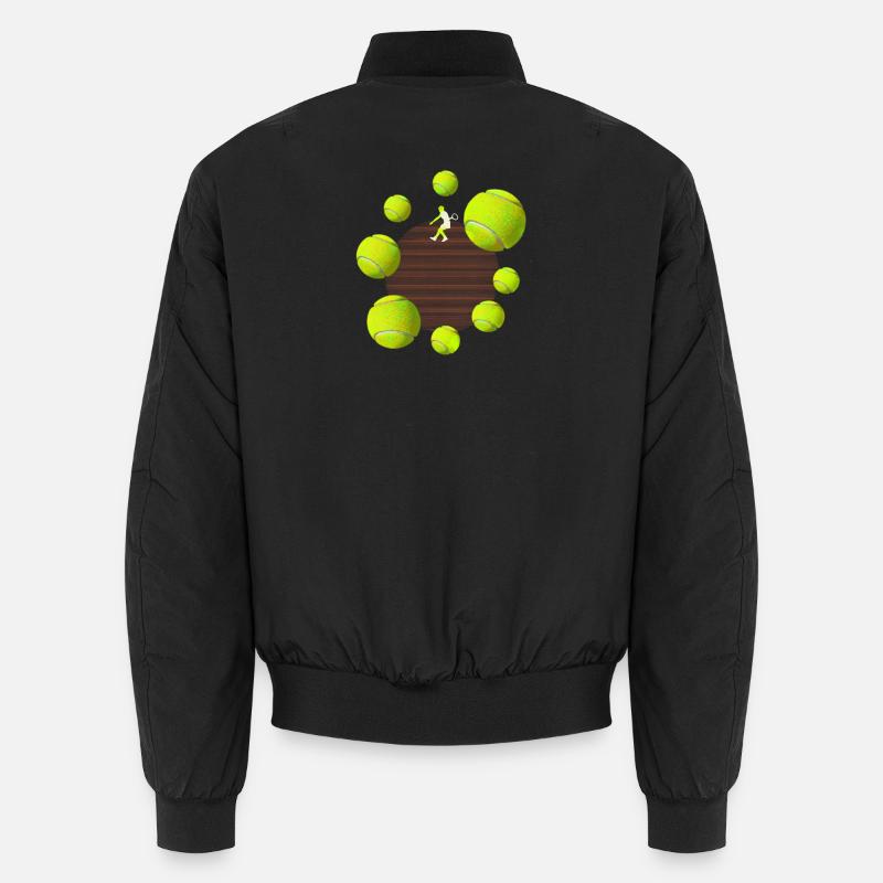 Tennisball - Unisex Bomberjacke - Schwarz