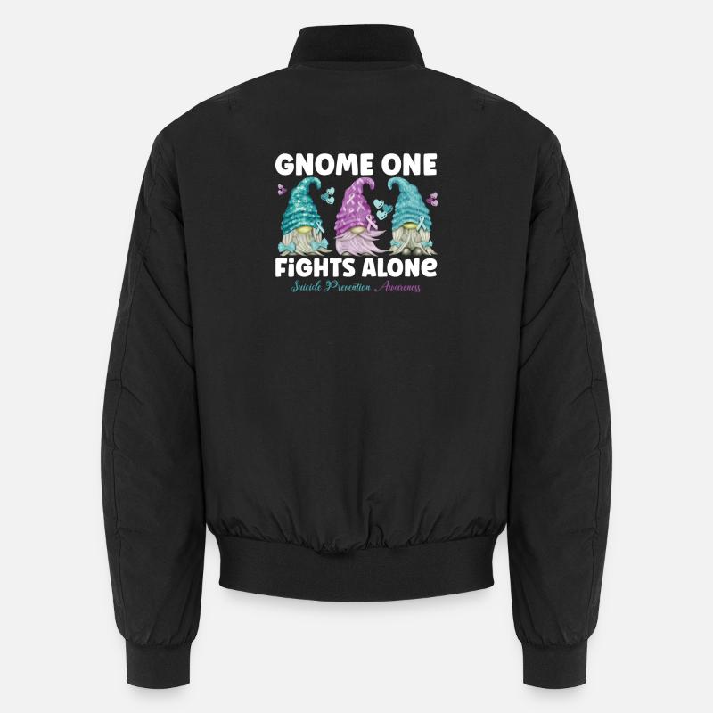 Gnome One Fights Suicide Prevention Unisex Bomber Jacket
